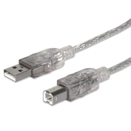 Cable Manhattan USB 2.0 a USB A/B Para Impresoras 4,5m