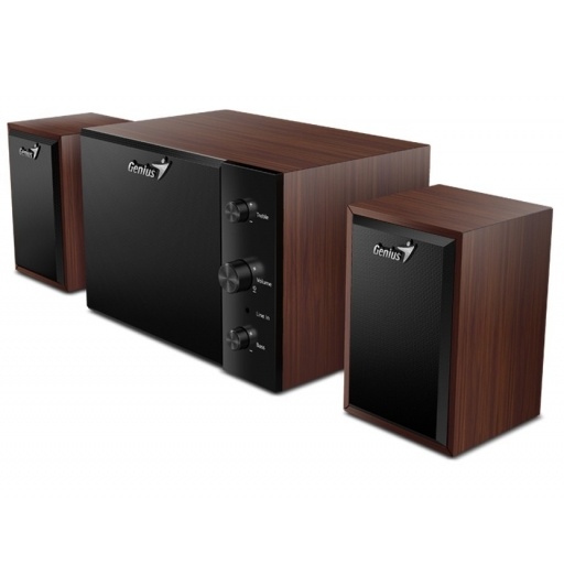 Parlantes Genius SW-2.1 350 15W Subwoofer Madera