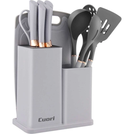 Set de Cuchillos Cuori Nidia 13 Piezas Con Tabla y Soporte