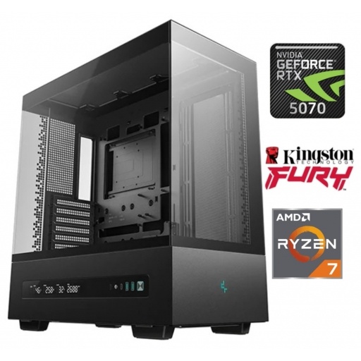 Equipo Gamer Ryzen 7 9800X3D, 32GB, 1TB, RTX 5070 12GB