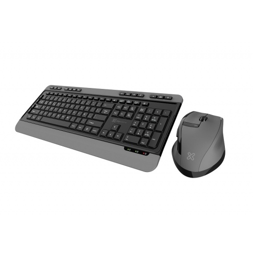KIT TECLADO MOUSE KLIPX GRAY