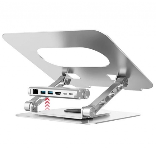 Soporte Unitek para Notebook 360� con HUB USB desmontable