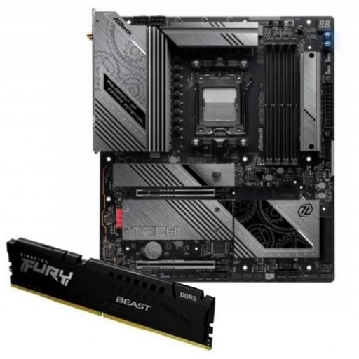 Mother Asrock X870E + Memoria Kingston DDR5 32GB