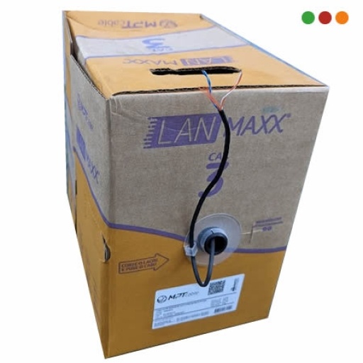 CABLE UTP | CAT3 | 2 PARES | EXTERIOR | 500M | NEGRO | COBRE | MPT