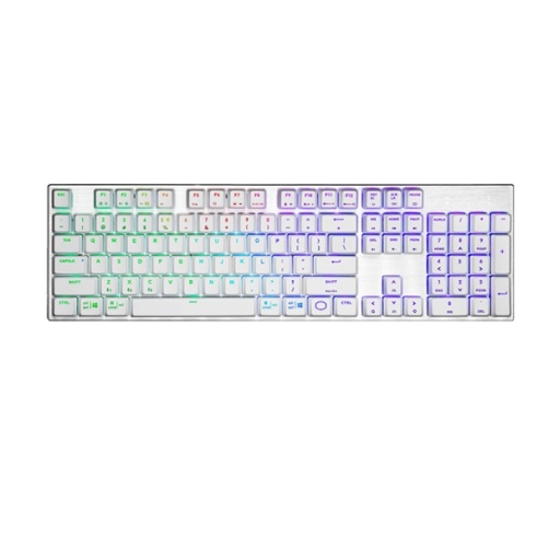 TECLADO COOLER MASTER SK653 WHITE BLU