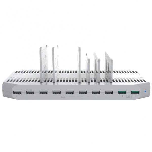 Estaci&oacute;n de Carga Unitek 10 Puertos USB QC3.0 96W