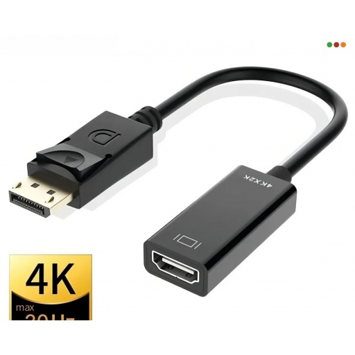 Adaptador DisplayPort a HDMI Anbyte 4K para Pantallas Externas