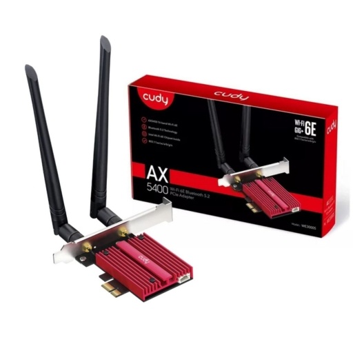 Adaptador Cudy AX5400 WiFi 6E Bluetooth 5.3 PCI-E