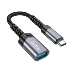 Adaptador Hoco UA24 Usb-c A USB-A 3.0 Metal Grey
