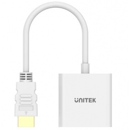 Adaptador Hdmi A VGA Unitek Blanco para Pantalla