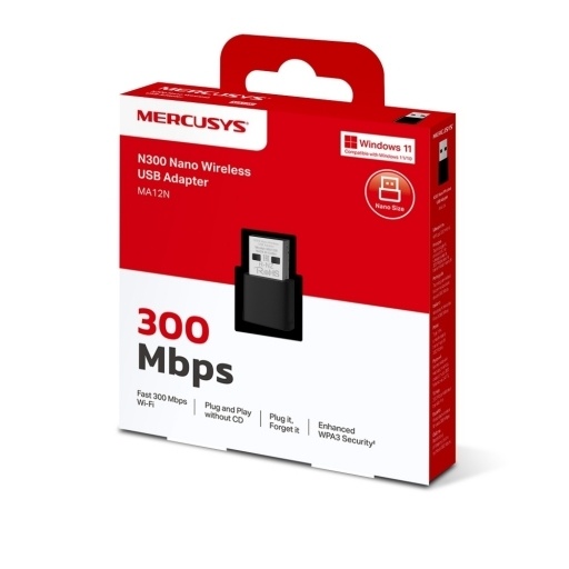 Adaptador WiFi Mercusys MA20N AC650 Nano Doble Banda