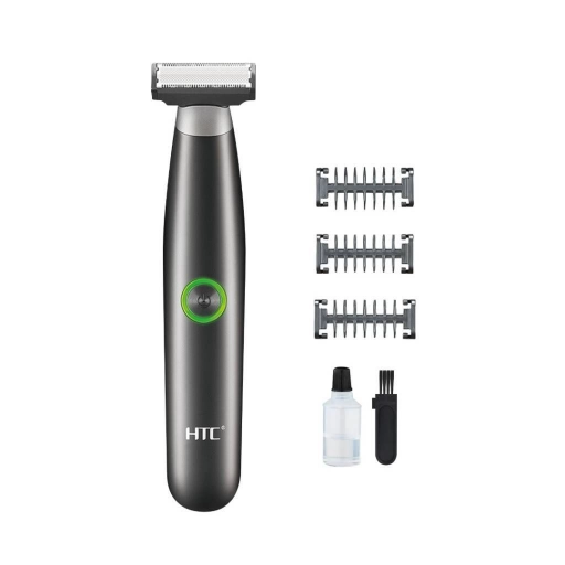 Afeitadora Recargable HTC Hoja Flotante Lavable con Accesorios