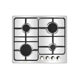 Anafe Xion 4 Hornallas Estilo Italiano Gas con Inox