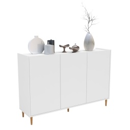 Aparador Argos Blanco MDF Moderno de 3 Puertas