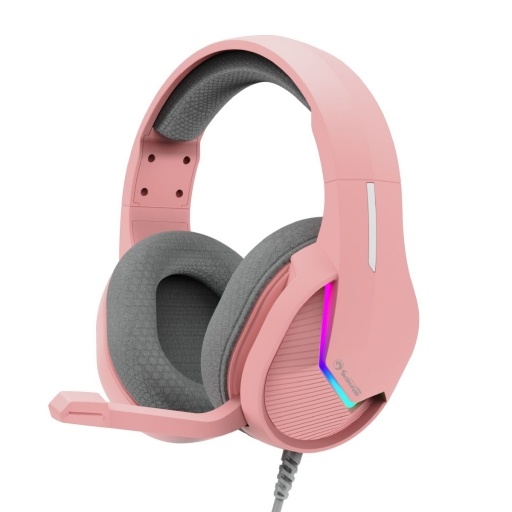 Auriculares Gamer Marvo H8618 Tactic Rosa con Micr�fono