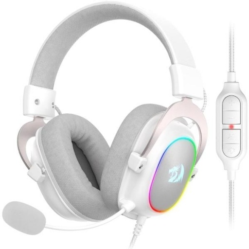 Auriculares Gamer Redragon H510 Zeus X Blanco RGB USB