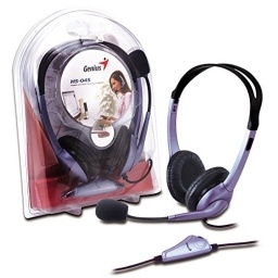 Auriculares Genius HS-04S con Micr�fono y Control de Volumen