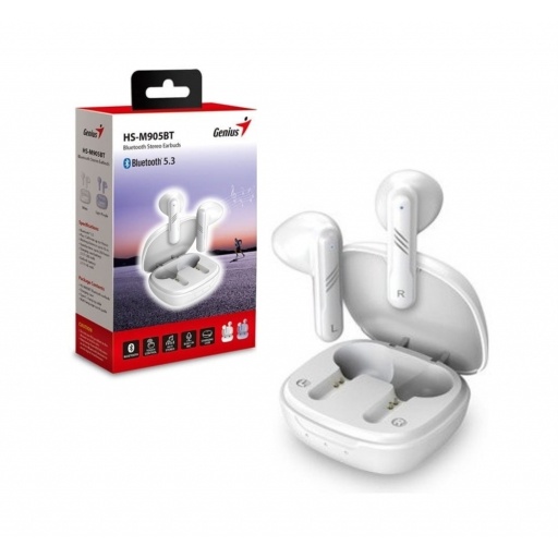Auriculares Genius HS-M905BT Bluetooth 5.3 Blancos TWS