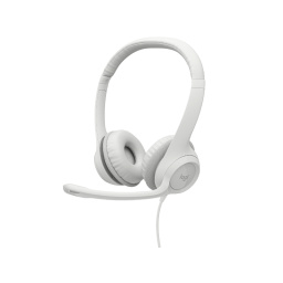 Auriculares Logitech H390 USB Off White con Micr�fono