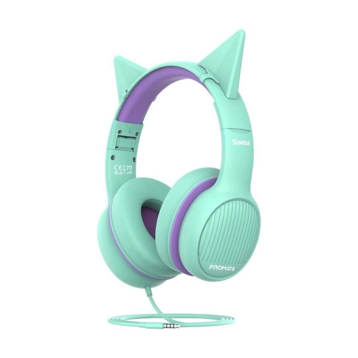 Auriculares para Ni�os Promate Simba.EMR 3.5mm Celeste y Violeta