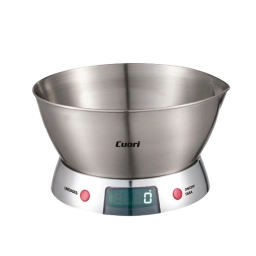 Balanza de Cocina Cuori 5 kg con Bowl Inoxidable Gris