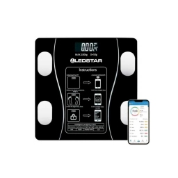 Balanza Digital Inteligente Ledstar Bluetooth con App 180 kg