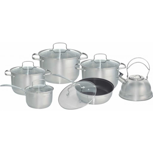 Bater�a de Cocina Cuori Godiva 12 piezas Acero Inoxidable