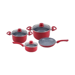 Bater�a de Cocina Cuori Fragola 7 piezas Antiadherente