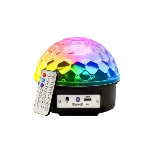 Bola de Luces LED Bluetooth con Parlante y Control Remoto