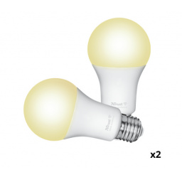 Bombilla LED Trust Pack Duo E27 Blanca Regulable WiFi