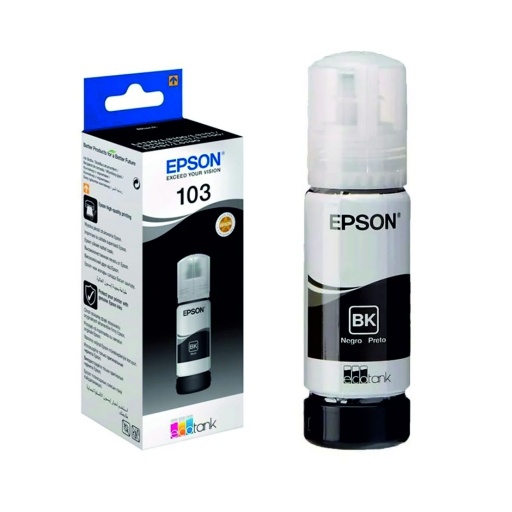 Botella de Tinta Epson 103 Negra EcoTank 65 ml Original