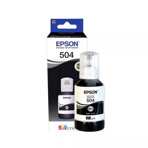 Botella de Tinta Epson T504120 Negra 127 ml Original