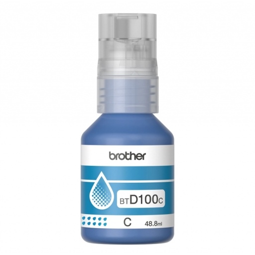Botella de Tinta Brother BTD100C Cyan 48,8 ml Original