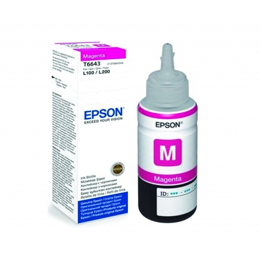 Botella de Tinta Epson T6643 Magenta 70 ml Original