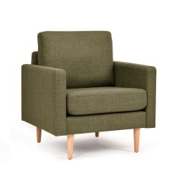 Butaca Silln Tokio Tapizado Rustico Verde