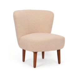 Butaca Unsi Furniture Zarina Blanco Madera y Tapizado