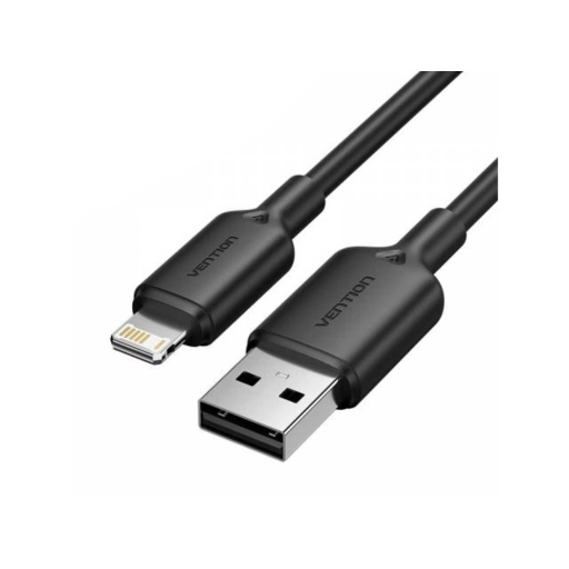 Cable USB A a Lightning 2.4A 2metros Vention Negro