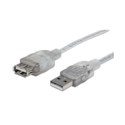 Cable de Extensi�n USB Manhattan 4,5 metros 480 Mbps Gris