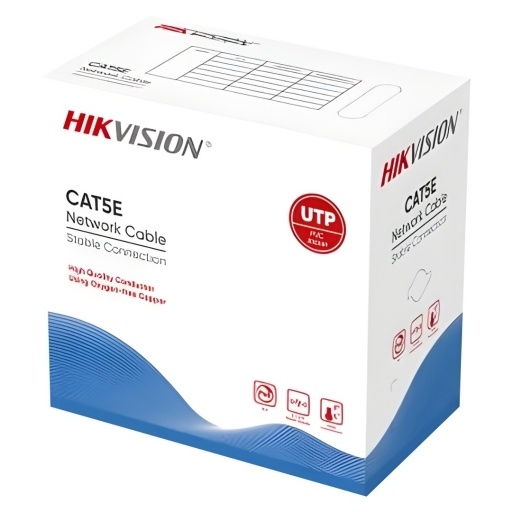 Cable Hikvision Cat 5e 305 metros 100% Cobre Gris