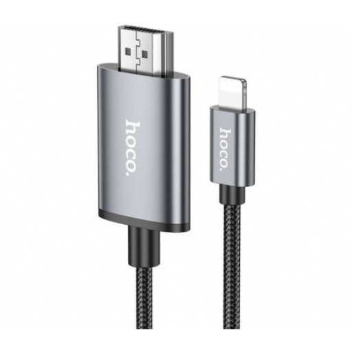 Cable Hoco UA27 Lightning a HDMI Negro para Pantallas