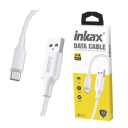 Cable Inkax USB a USB-C de 3,1 a y 2 m Blanco