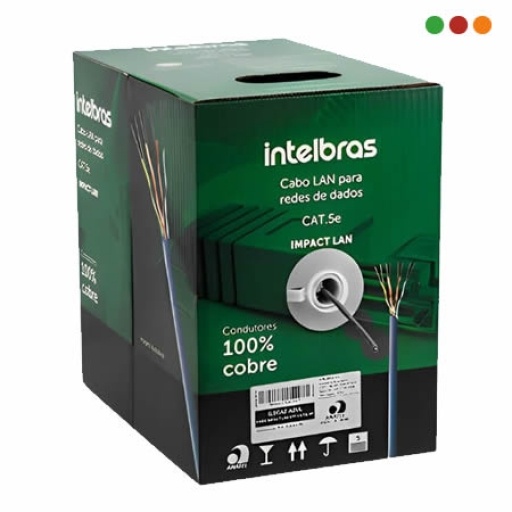 Cable UTP Intelbras IL5CCZ Cat5e Interior 305 m Gris