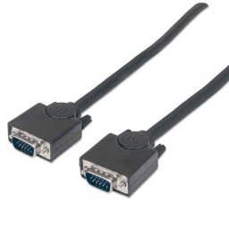 Cable VGA Manhattan HD Blindado Macho A Macho 1,8 metros