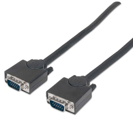 Cable VGA Manhattan HD Blindado Macho A Macho 1,8 metros