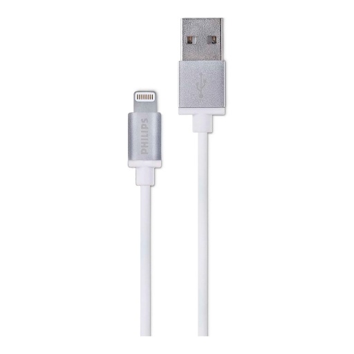 Cable Philips USB-a a Lightning 1,2 metro Blanco