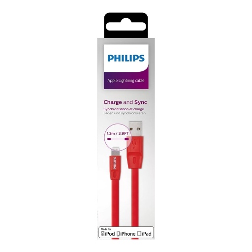 Cable Philips USB A a Lightning DLC2508C 1,2 metros