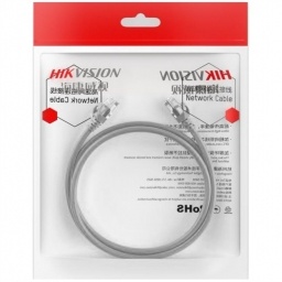 Cable de Red Hikvision Patchcord Cat 6 50 cm Gris