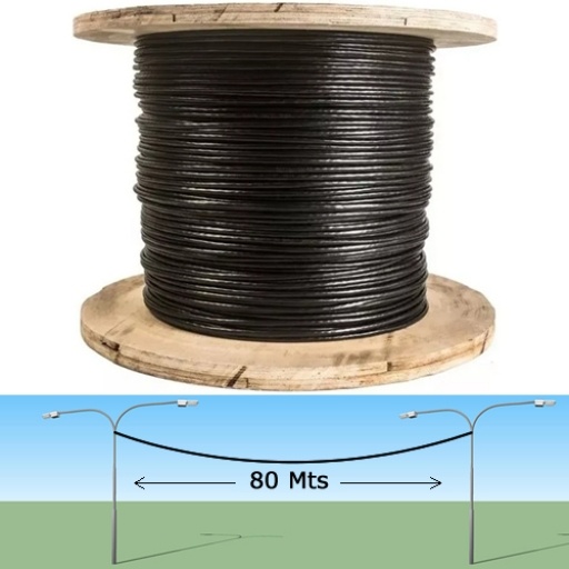 Cable de Red MPT Cat5e Exterior Autosustentado 300 m