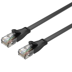 Cable de Red Unitek Cat 6 2 m Chato Negro RJ45