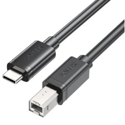 Cable USB-C Unitek para Impresoras 1 m Negro USB-B